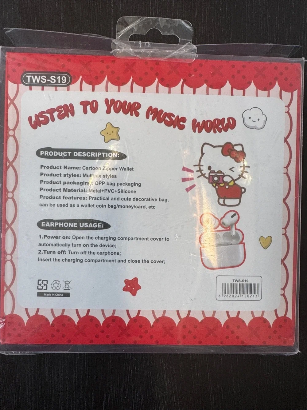 Hello Kitty Earbuds, Watch Band & Cute Case Gift Set